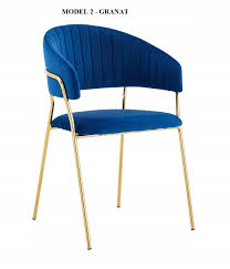 Velvet dining chairs
