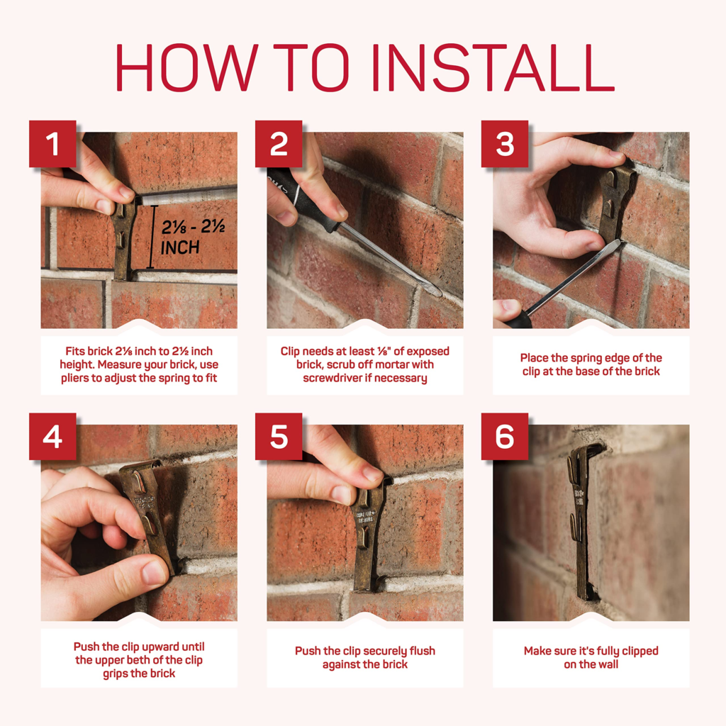 How to hang a picture on a brick wall?